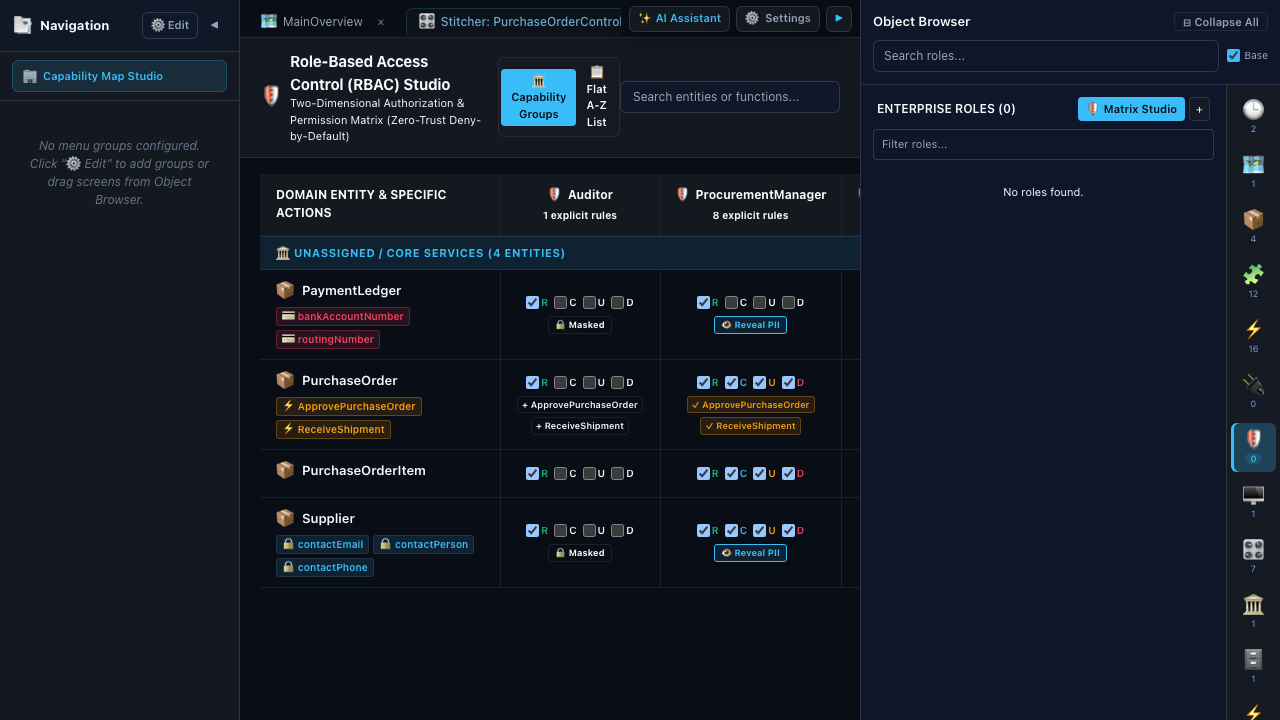 RBAC Studio Matrix